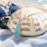 Ocean Wave Surfboard Necklace