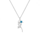 Clare Dancing Fairy Necklace with Stone