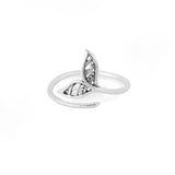 Filigree Whale Tail Ring