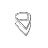 Double V Chevron Ring