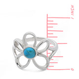 Floral Bloom Ring with Stone
