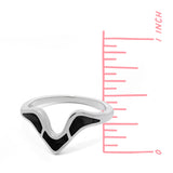 Wave Ring with Stone