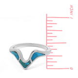 Wave Ring with Stone