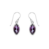 Marquise Gemstone Dangle Earrings