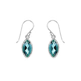 Marquise Gemstone Dangle Earrings
