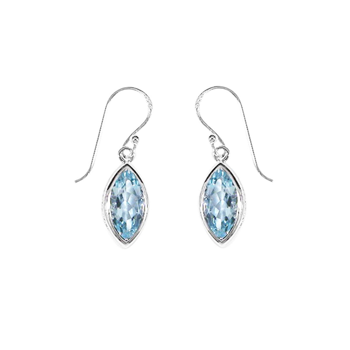Marquise Gemstone Dangle Earrings