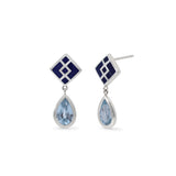 Clare Geometric Teardrop with Stone