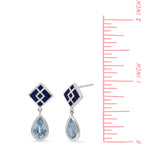 Clare Geometric Teardrop with Stone