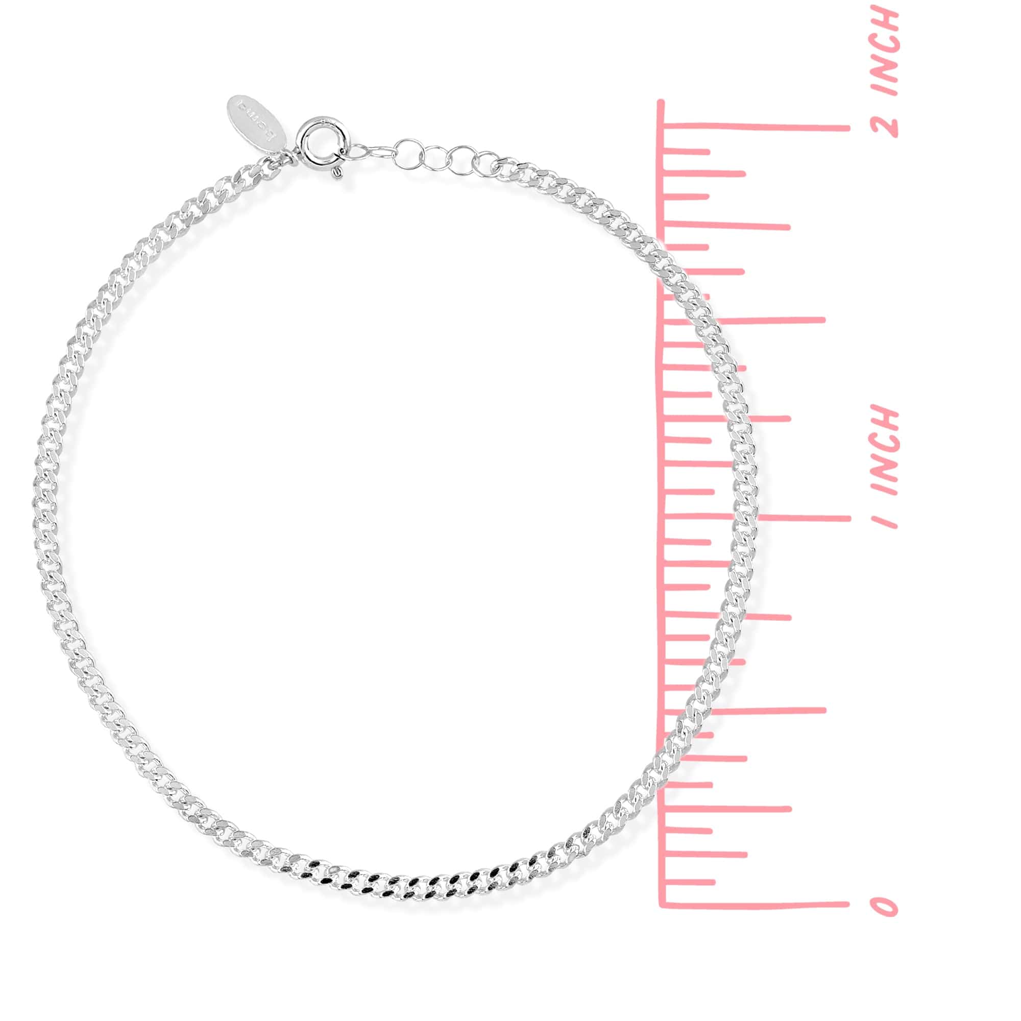 Boma Jewelry Anklets Curb Chain Anklet 9"