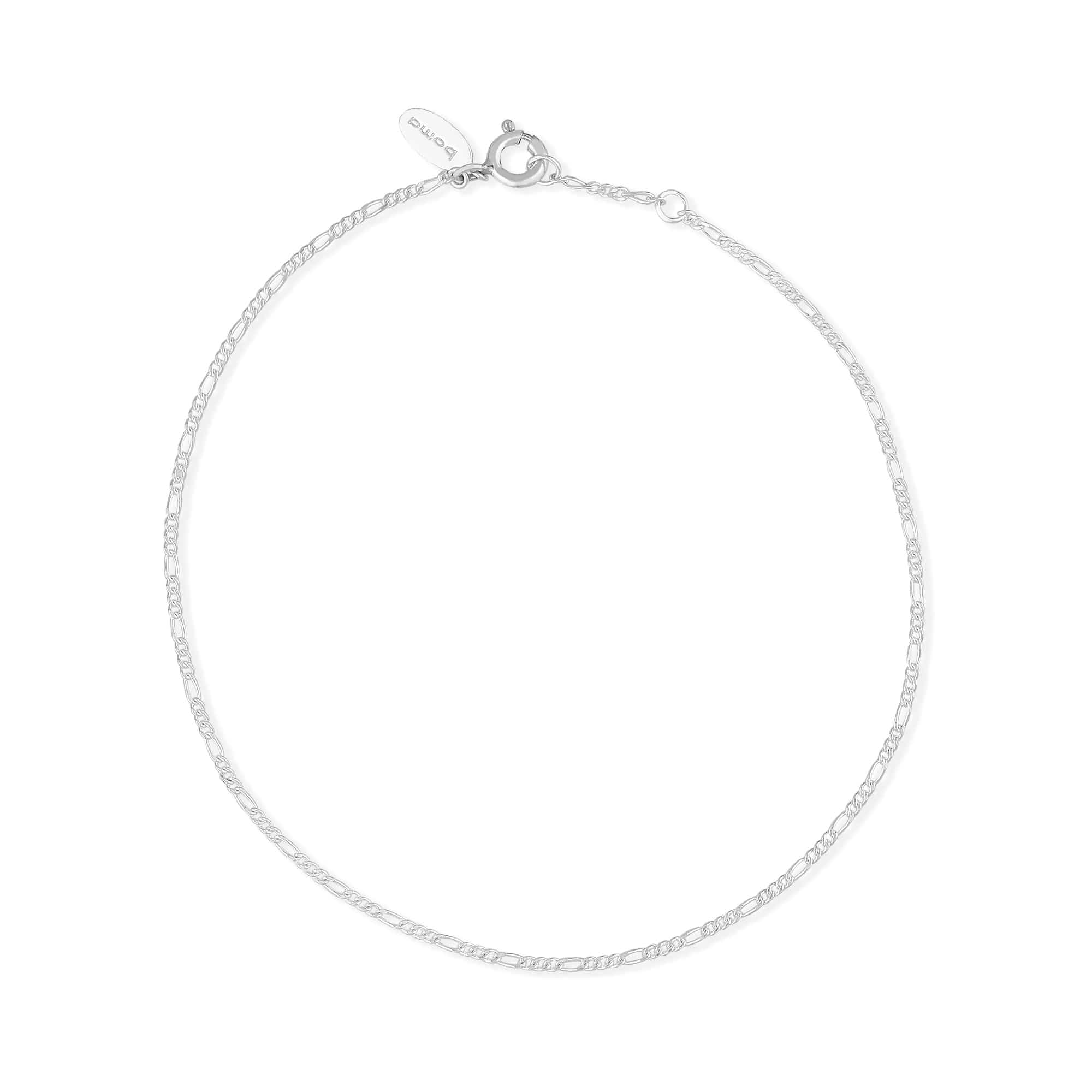 Boma Jewelry Anklets Figaro Chain Anklet 9"