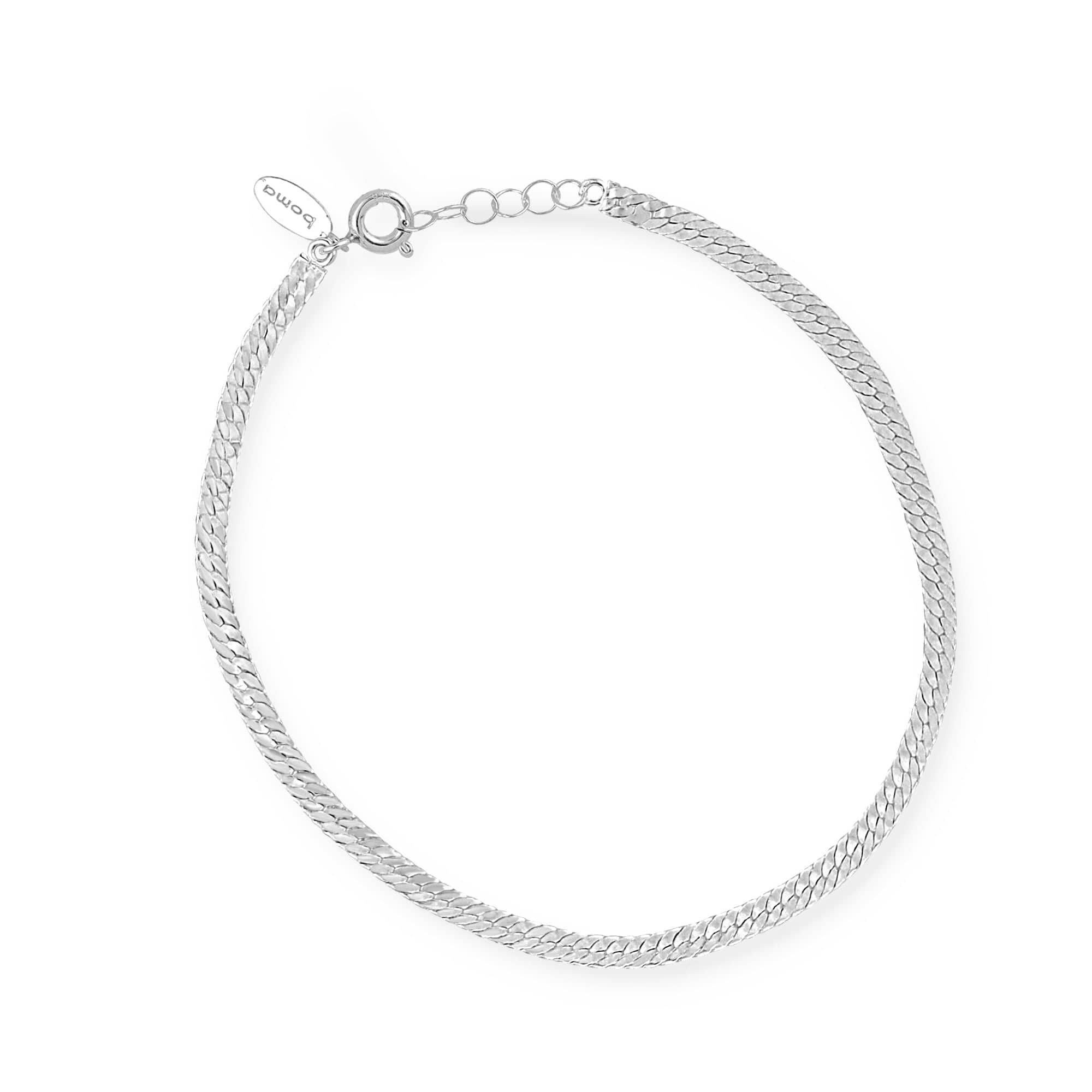 Boma Jewelry Anklets Herringbone Chain Anklet 9"
