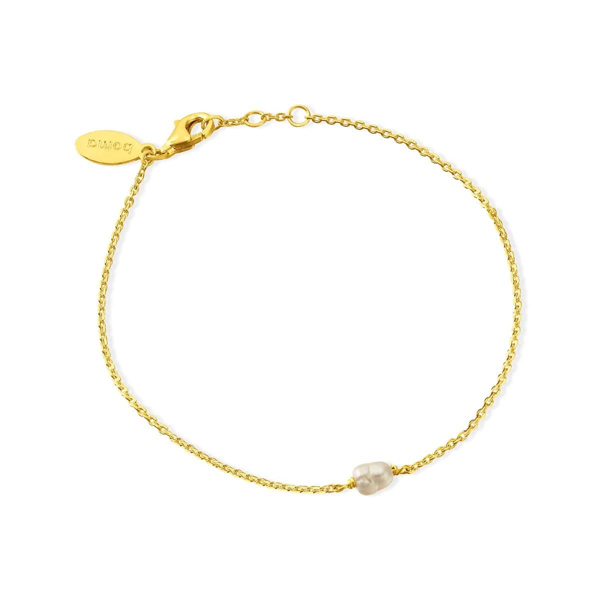 Boma Jewelry Bracelets 14K Gold Plated Parel Pearl Bracelet
