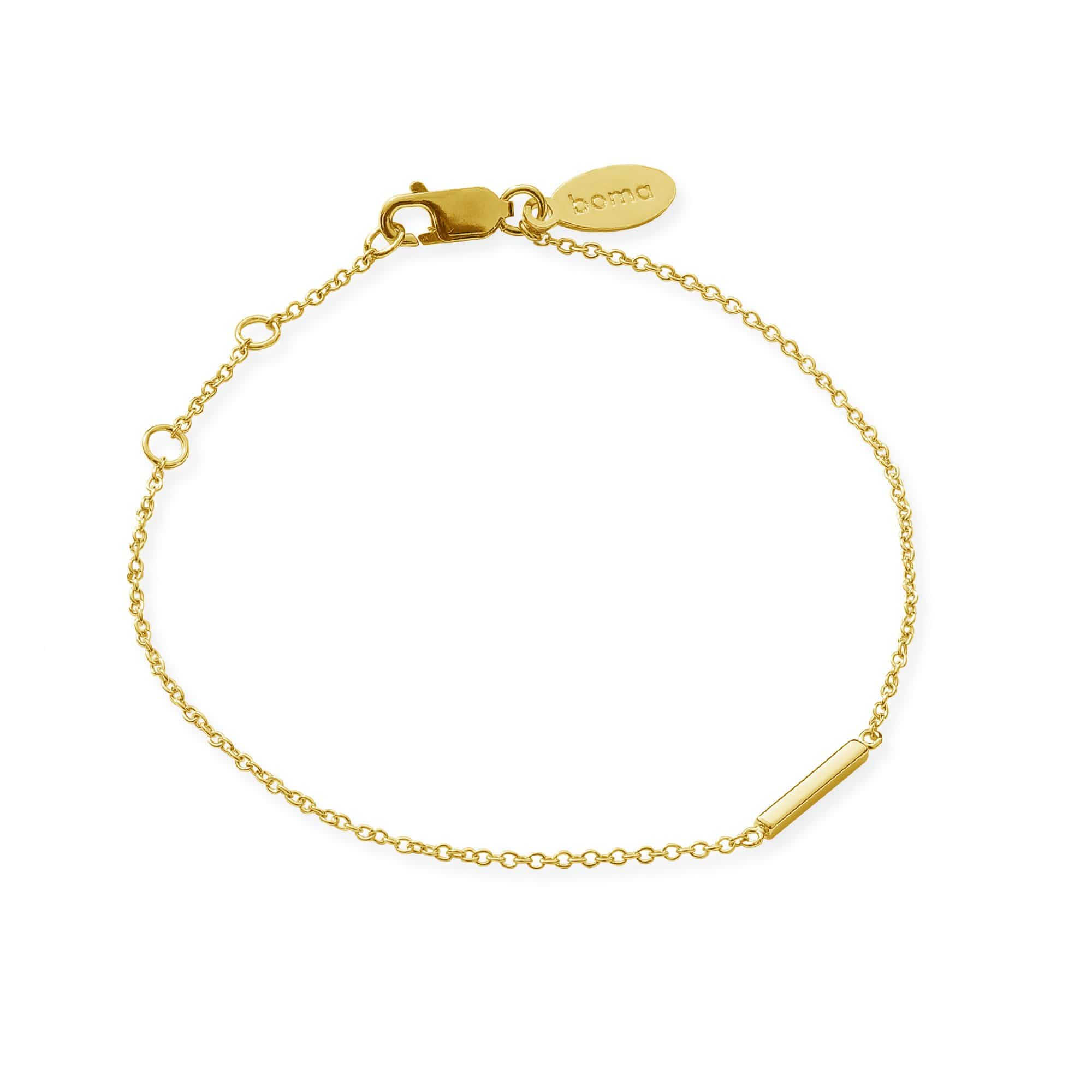 Boma Jewelry Bracelets 14K Gold Vermeil Belle Mini Bar Bracelet
