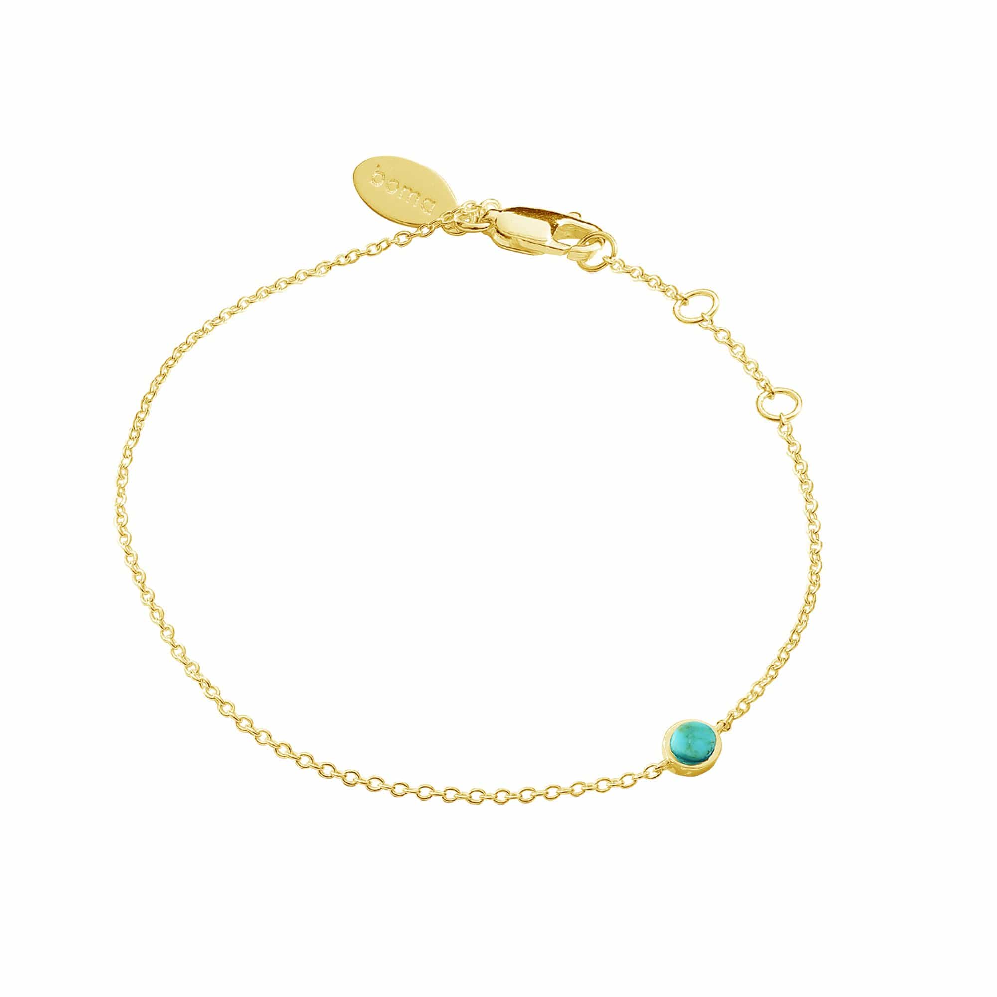 Boma Jewelry Bracelets 14K Gold Vermeil with Turquoise Belle Dot Bracelet