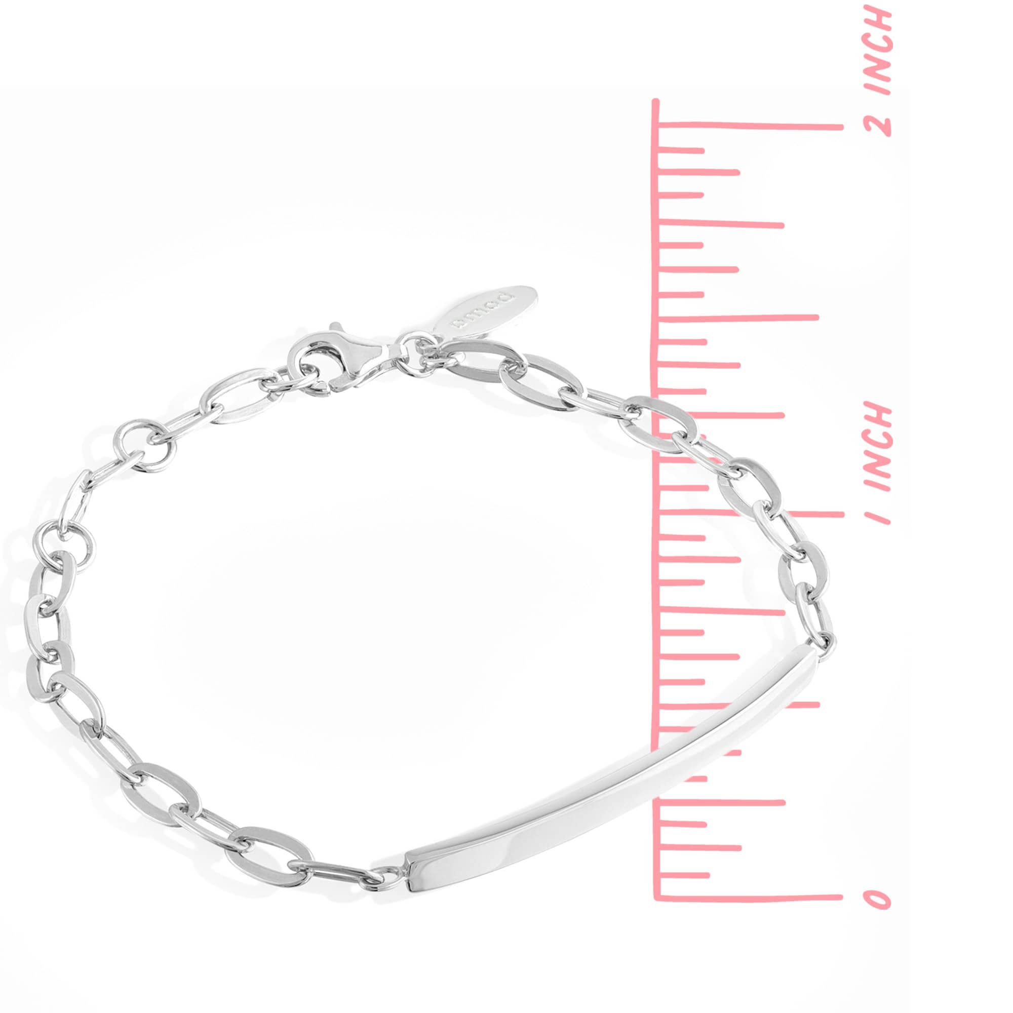Boma Jewelry Bracelets Modern Thin Sterling Silver Bar Bracelet