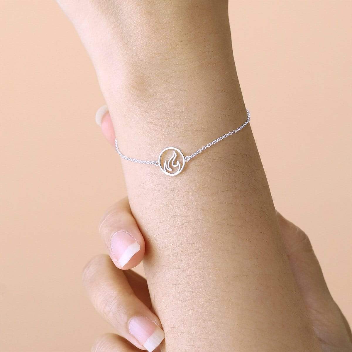 Boma Jewelry Bracelets Round Fire Flame Bracelet
