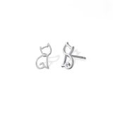 Boma Jewelry Cat Design Stud Earrings