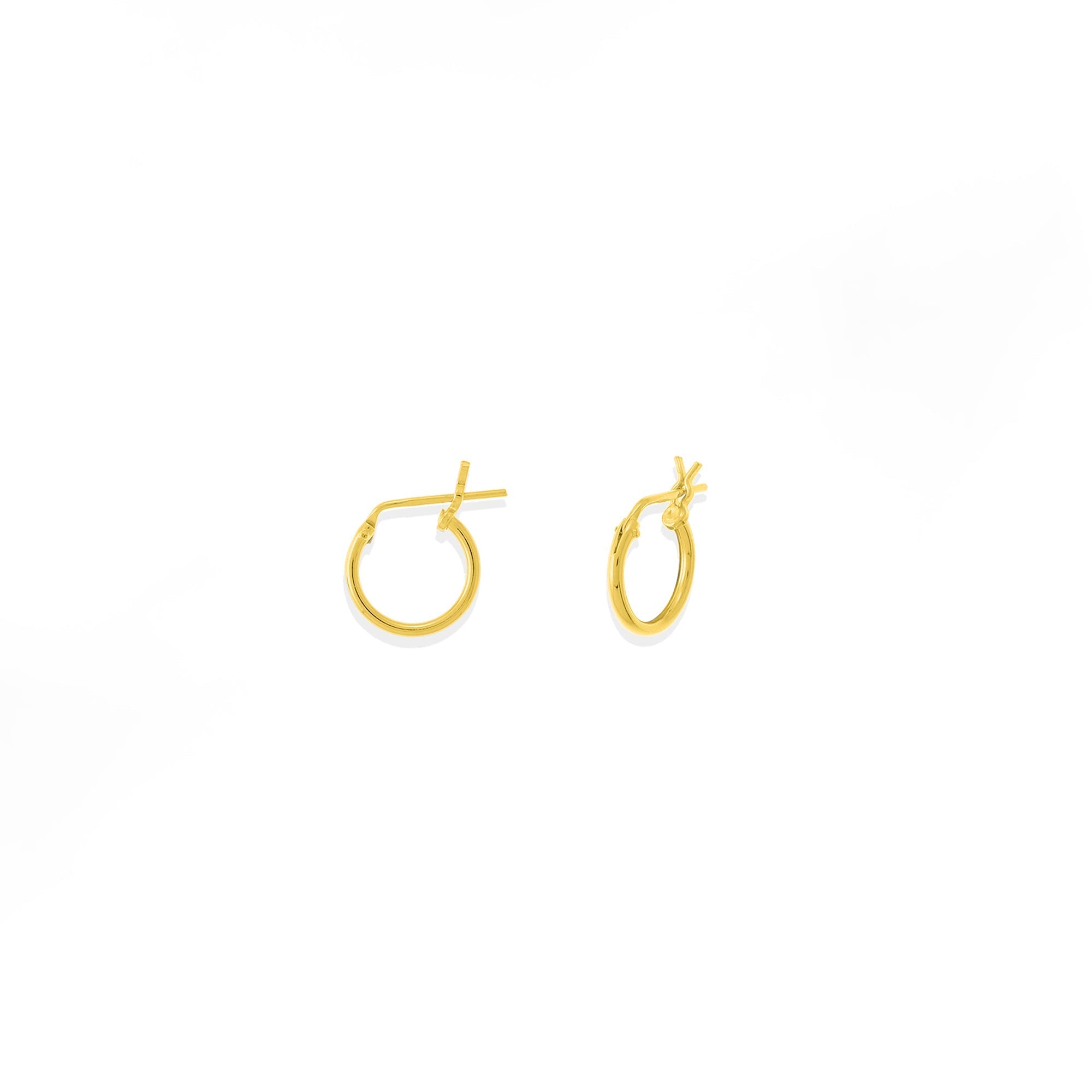 Boma Jewelry Earrings 14K Gold Plated / 0.3" Belle Hoops