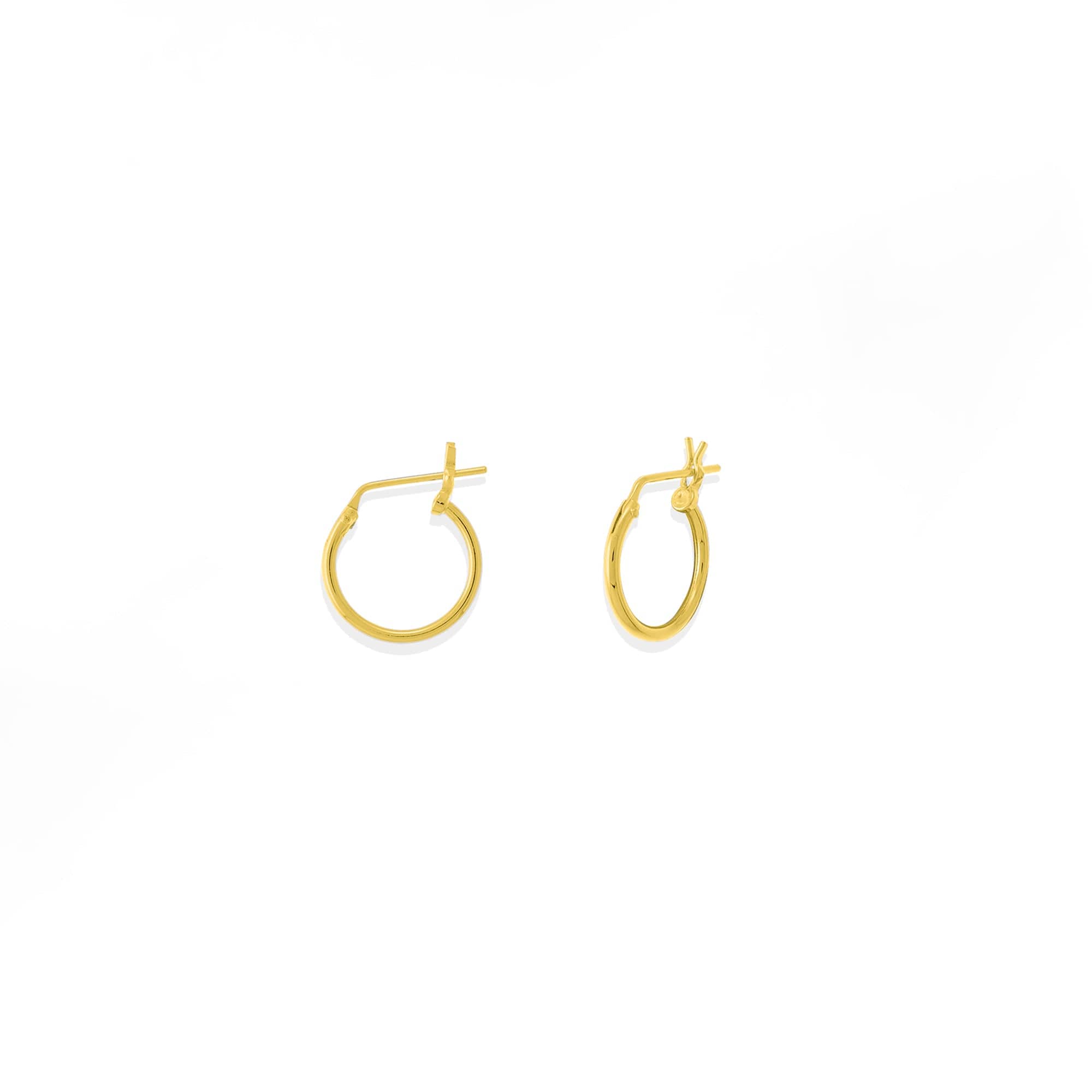 Boma Jewelry Earrings 14K Gold Plated / 0.5" Belle Hoops