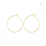 Boma Jewelry Earrings 14K Gold Plated / 1.2" Aiko Hoop Earrings
