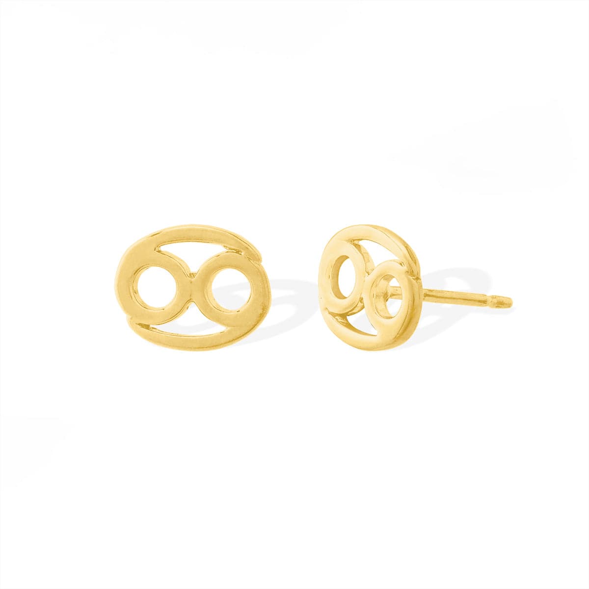Boma Jewelry Earrings 14K Gold Plated / Cancer Zodiac Studs