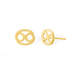 Boma Jewelry Earrings 14K Gold Plated / Cancer Zodiac Studs