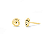 Boma Jewelry Earrings 14K Gold Plated Essential Spiral Stud Earrings