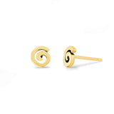 Boma Jewelry Earrings 14K Gold Plated Essential Spiral Stud Earrings