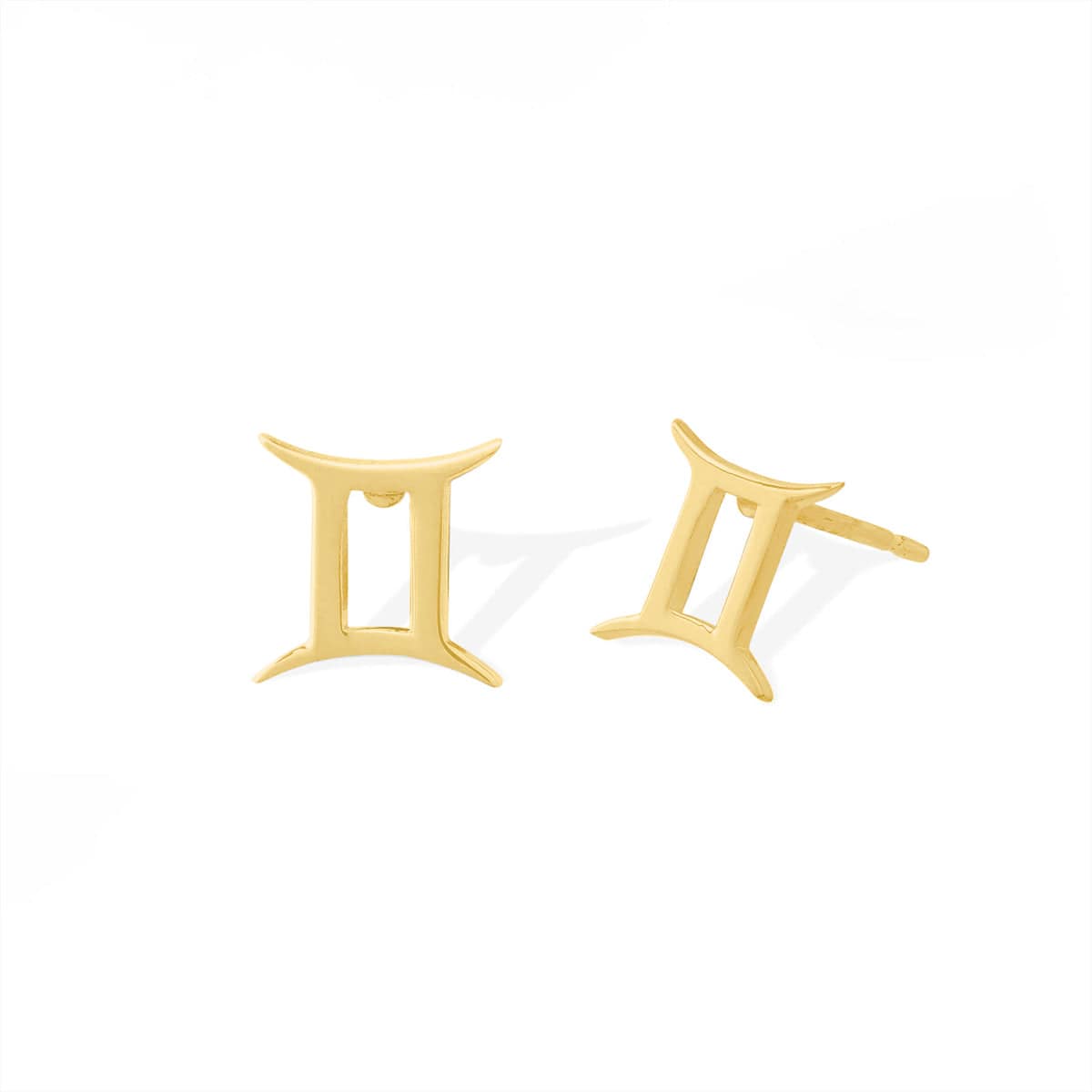 Boma Jewelry Earrings 14K Gold Plated / Gemini Zodiac Studs