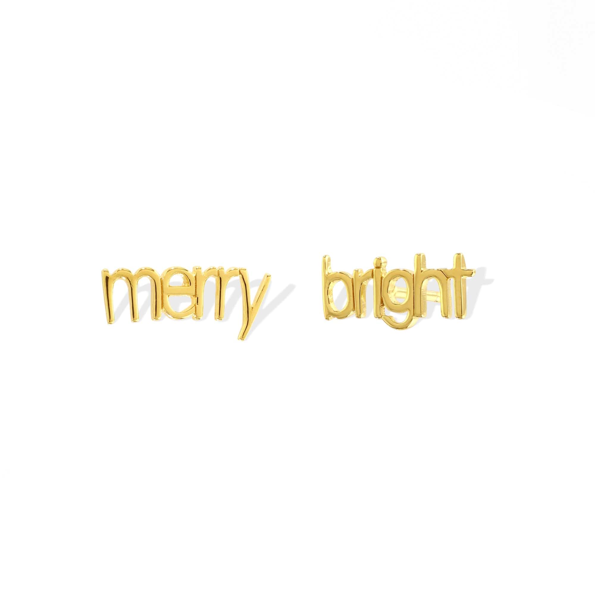 Boma Jewelry Earrings 14K Gold Plated Merry & Bright Studs