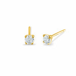 Boma Jewelry Earrings 14K Gold Plated Mini Gemstone Studs