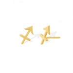 Boma Jewelry Earrings 14K Gold Plated / Sagittarius Zodiac Studs