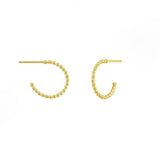 Boma Jewelry Earrings 14K Gold Vermeil / 0.5" Dot Hoops