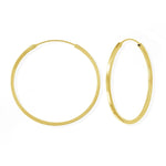 Boma Jewelry Earrings 14K Gold Vermeil / 1.5" - LBG 4440 Nikko Hoops
