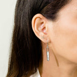 Boma Jewelry Earrings Alina Bezel Earrings with Stone