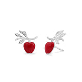 Boma Jewelry Earrings Apple Branch Stud Earrings