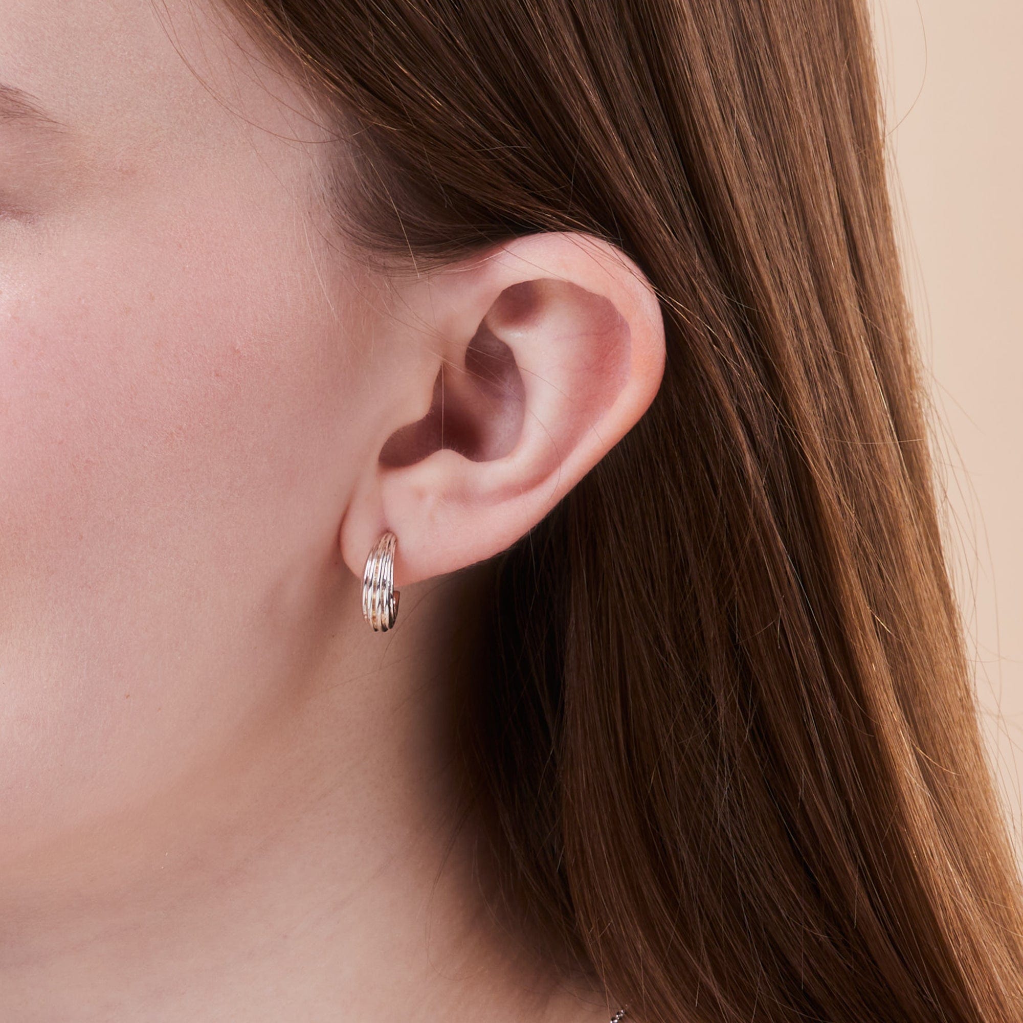 Boma Jewelry Earrings Ava Lined Hoops
