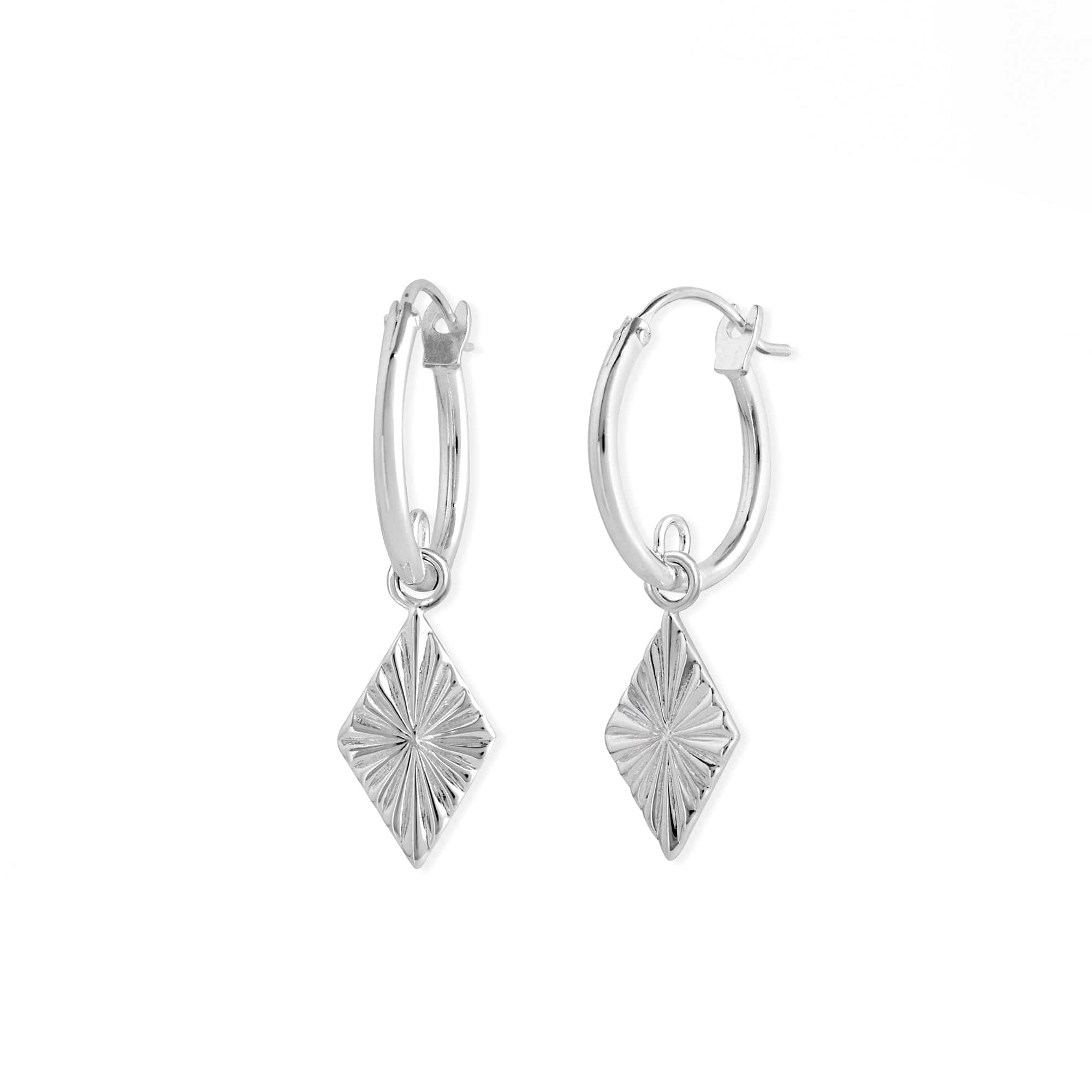 Boma Jewelry Earrings Ava Rhombus Shaped Hoops