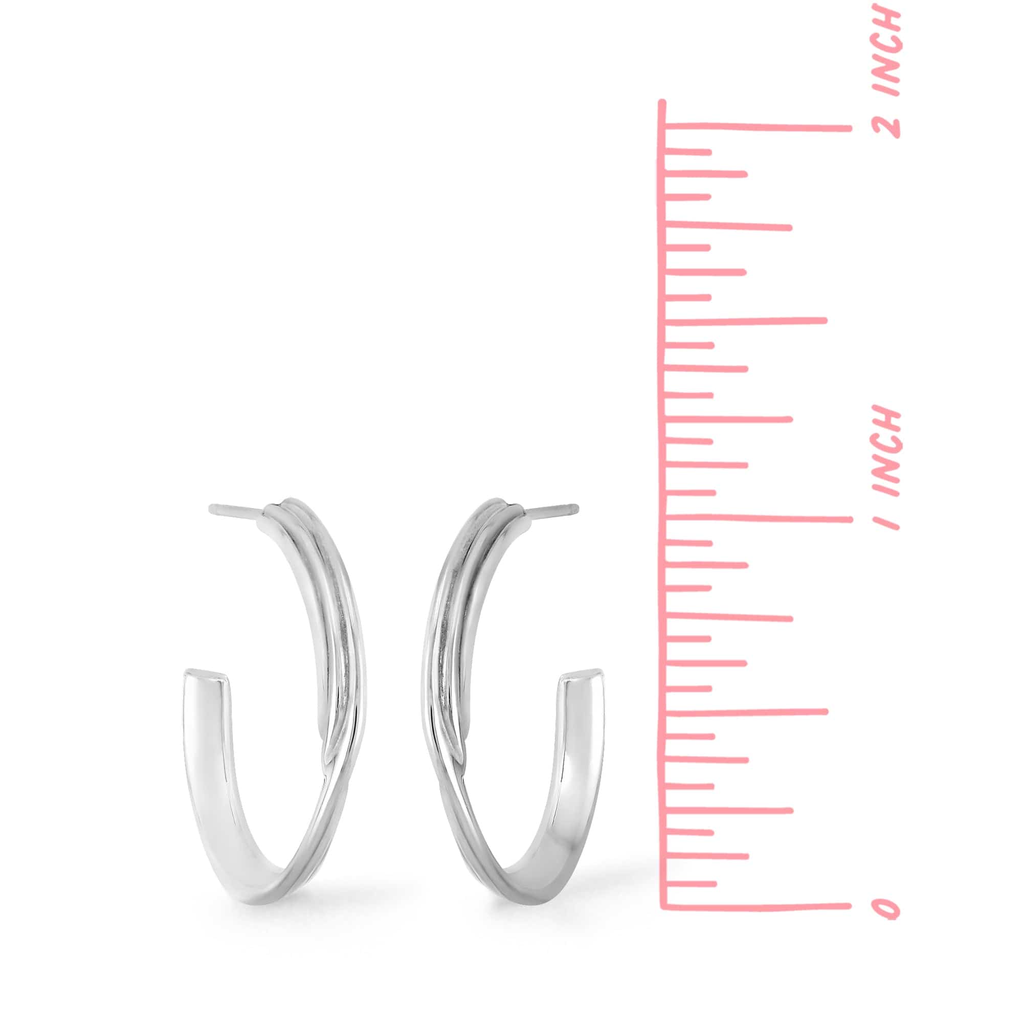 Boma Jewelry Earrings Ava Triple Lined Hoops