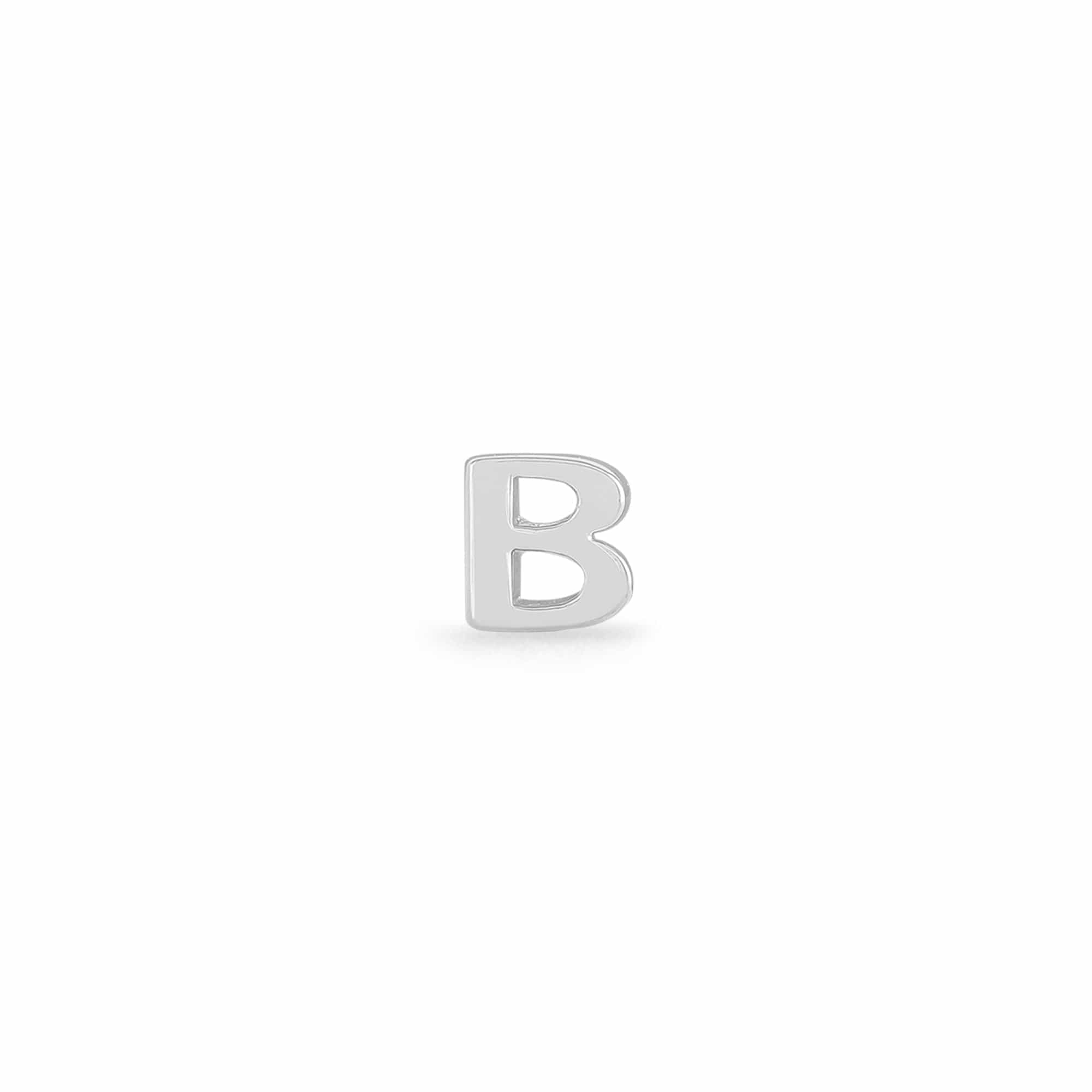 Boma Jewelry Earrings B Alphabet Single Letter Stud