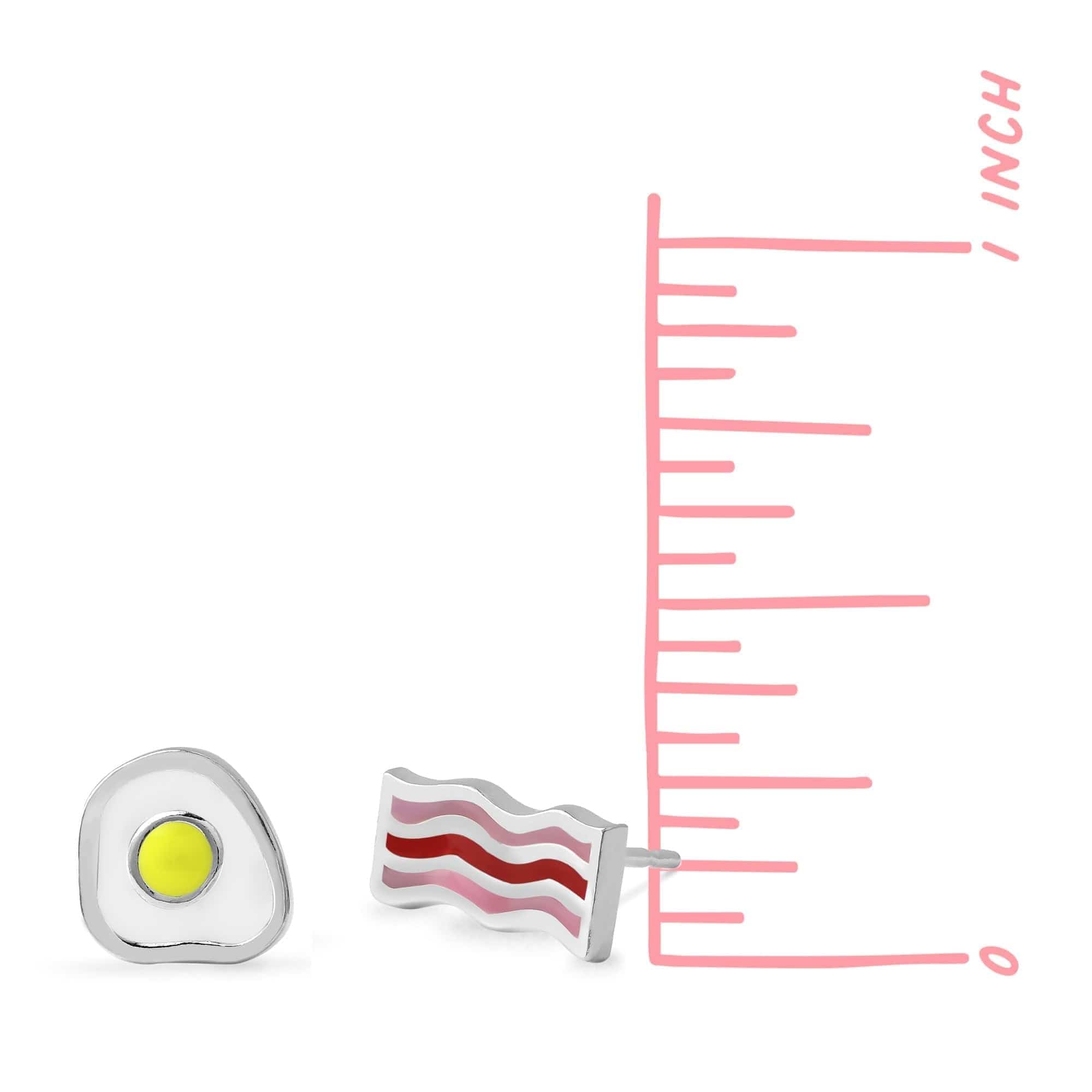 Boma Jewelry Earrings Bacon and Egg Studs