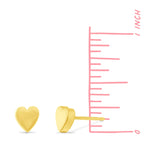 Boma Jewelry Earrings Belle Heart Studs