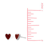 Boma Jewelry Earrings Belle Heart Studs Stone