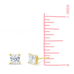 Boma Jewelry Earrings Belle Princess Cut Studs