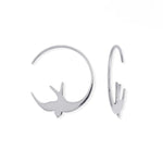 Boma Jewelry Earrings Bird Pull Through Hoops