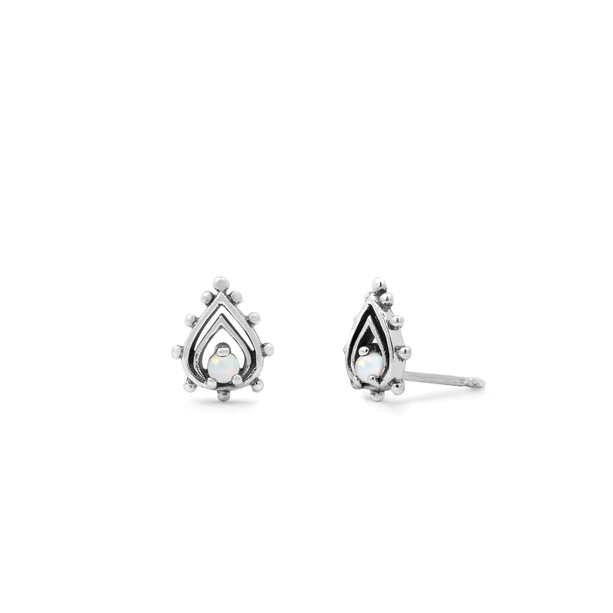 Boma Jewelry Earrings Bohemian Stud Earrings with Opal
