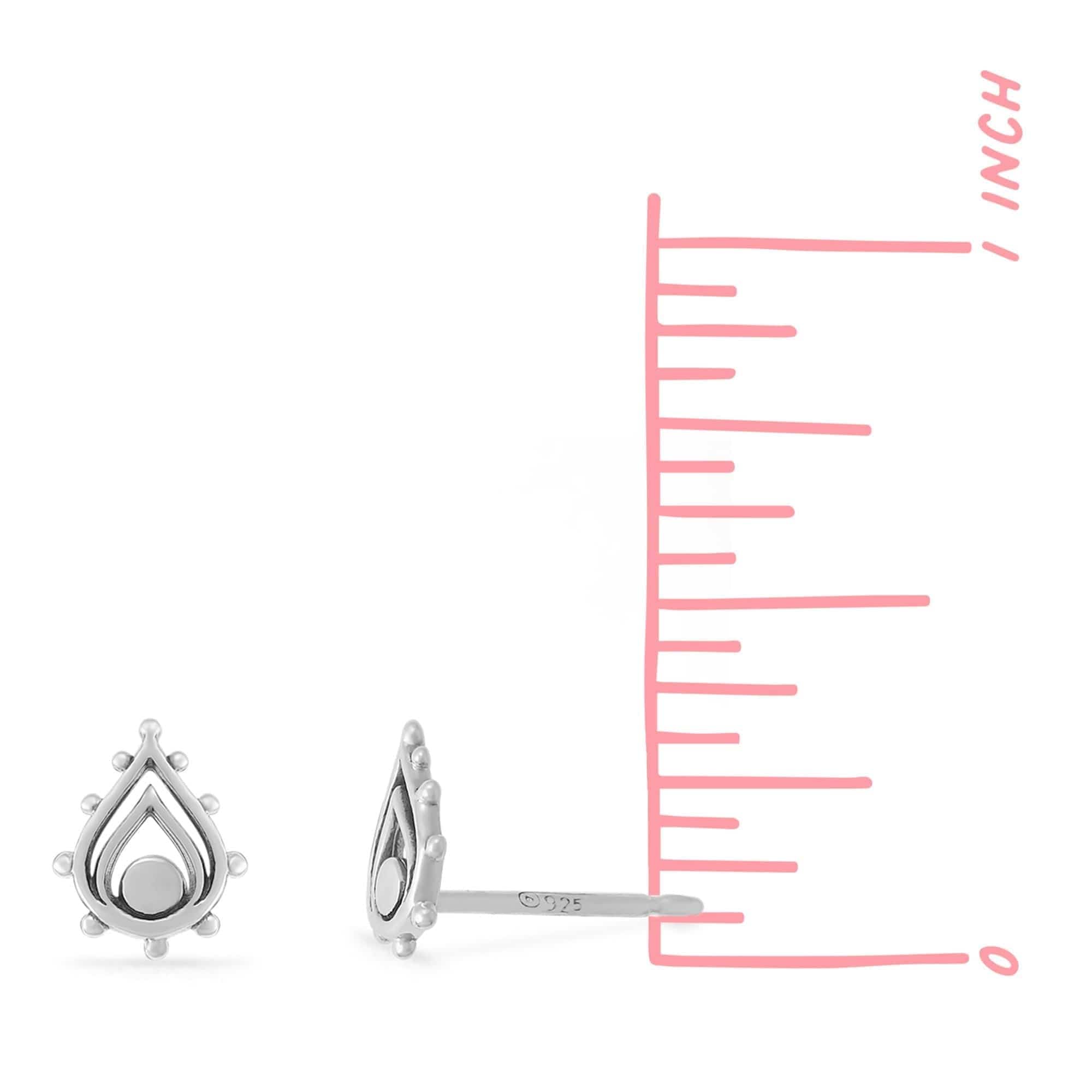 Boma Jewelry Earrings Bohemian Teardrop Stud Earrings