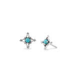 Boma Jewelry Earrings Bohemian Vintage Stud Earrings with Turquoise
