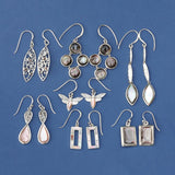 Boma Jewelry Earrings Boho Teardrop Dangle Earrings with Stone