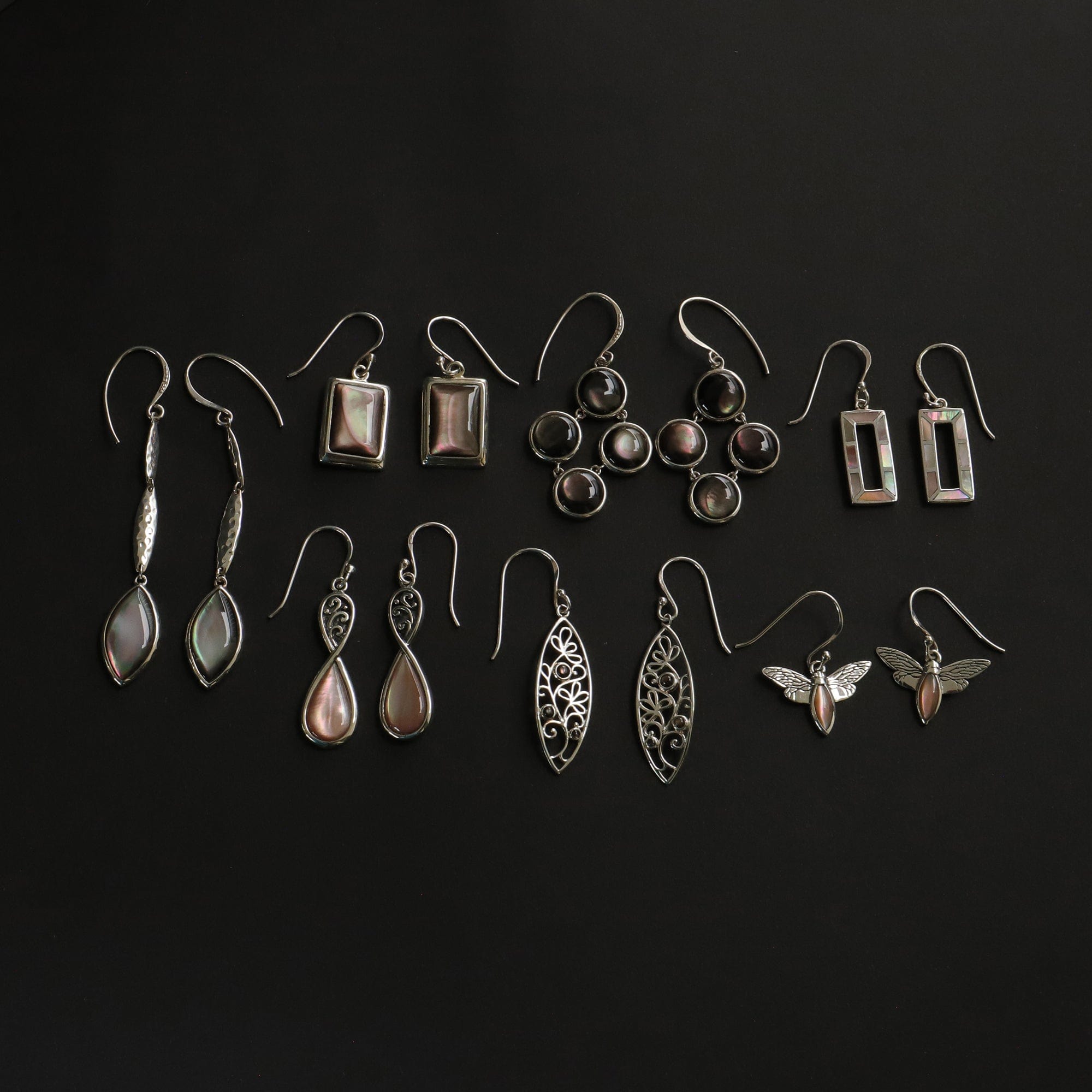 Boma Jewelry Earrings Boho Teardrop Dangle Earrings with Stone